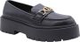 Twinset Eco-leren loafers met Oval T klem Black Dames - Thumbnail 1