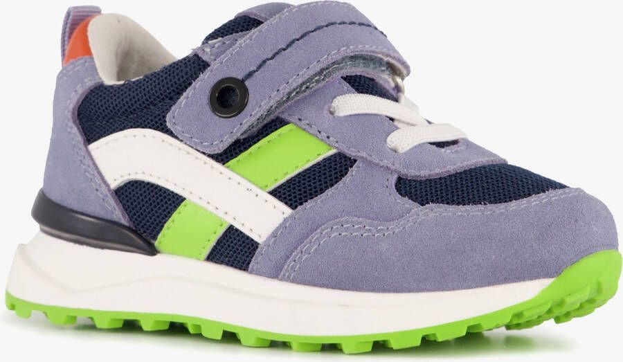 TwoDay leren jongens sneakers blauw groen