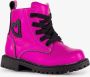 TwoDay leren meisjes veterboots roze - Thumbnail 1