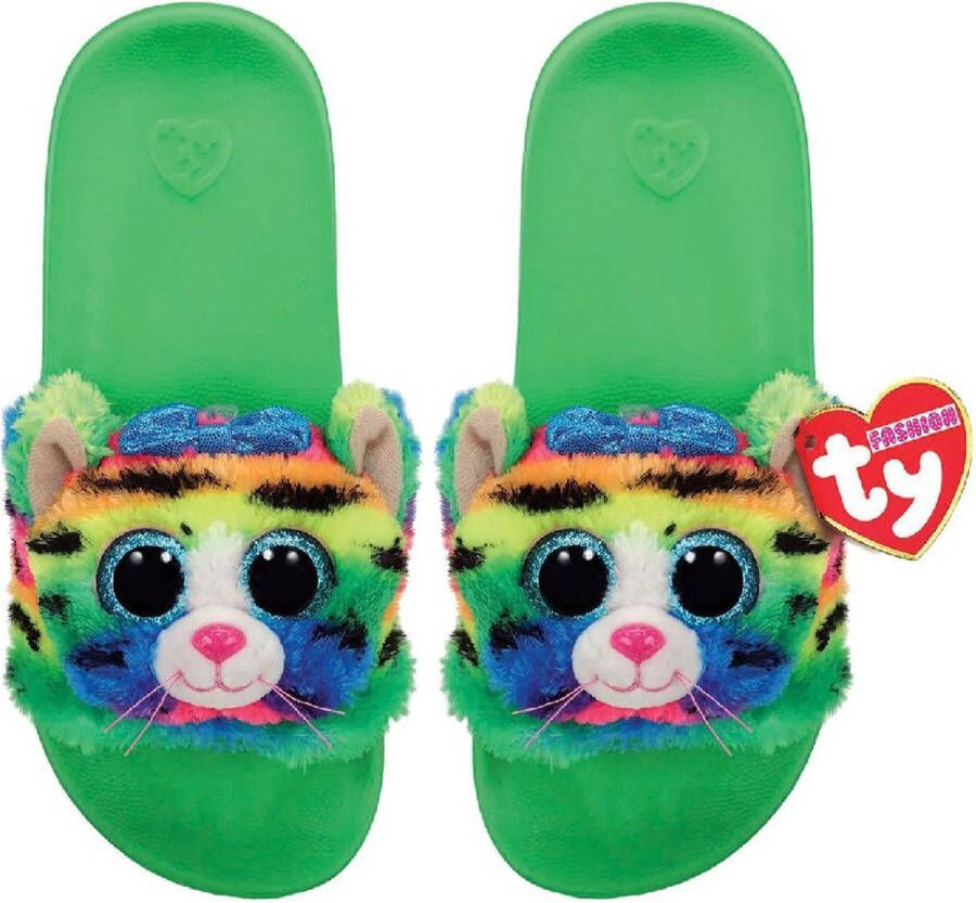 Ty # #Fashion #badslippers -38 Groene #Tijger #Slippers #teenslets #flipflops #Blue #schoenen #shoes #kinderbadslippers #zomerschoenen #meisjesschoenen #meisjesbadslippers