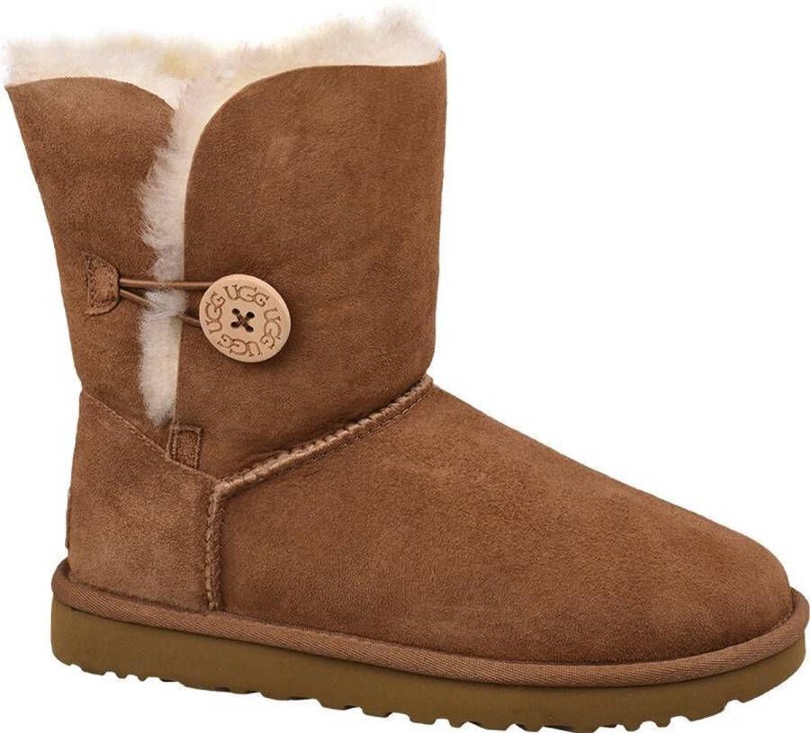 UGG BAILEY BUTTON II W Volwassenen Gevoerde laarzen Kleur Cognac