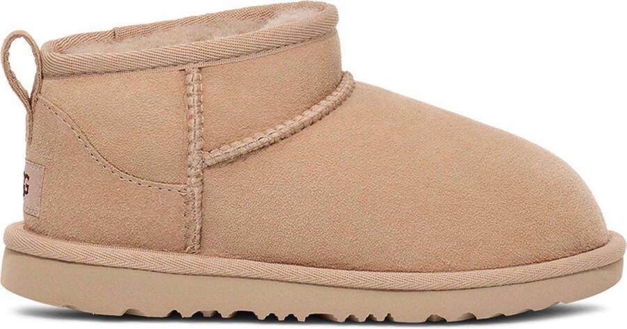 UGG Bruin Tinten Classic Ultra Mini Kids Vachtlaarzen Warme Laarzen Meisjes Beige