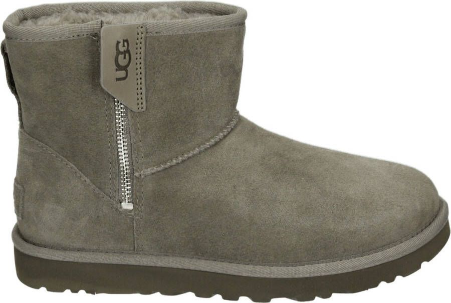 UGG CLASSIC MINI BAILEY ZIP Volwassenen Gevoerde laarzenSnowbootsDames laarzen Grijs - Foto 1