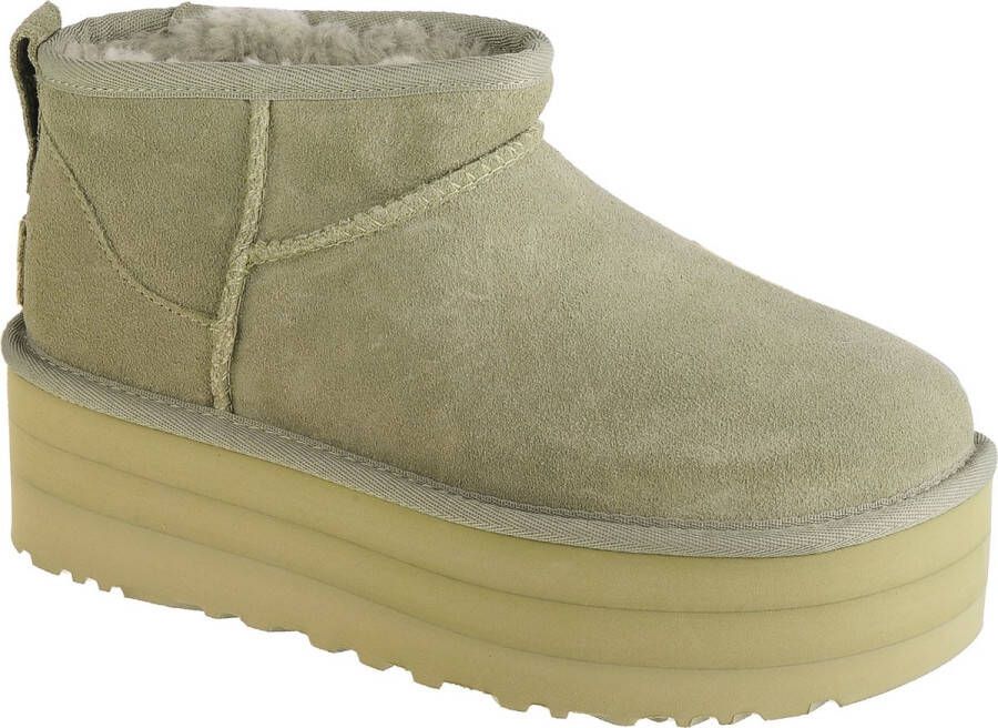 UGG Classic Ultra Mini Platform Laarzen Groen Vrouw