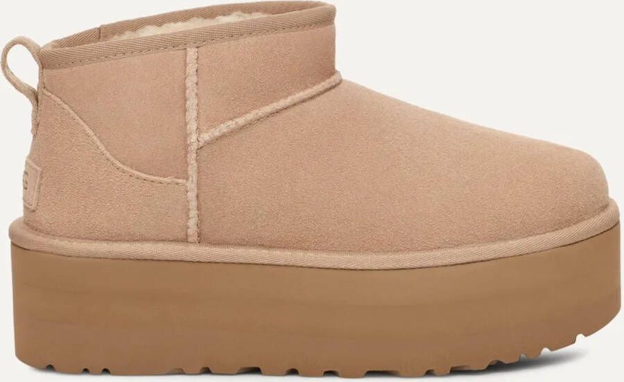 UGG Classic Ultra Mini Platform Sand Dames Laarzen 1135092-SAND