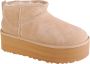 UGG CLASSIC ULTRA MINI PLATFORM W Volwassenen Gevoerde laarzenSnowbootsDames laarzen Wit beige - Thumbnail 7