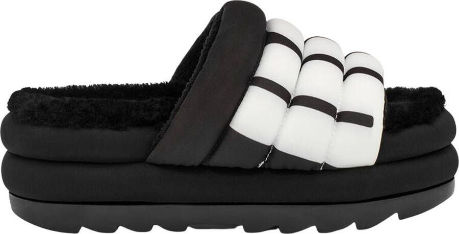 UGG Dames Maxi Slide Logo Slippers Zwart