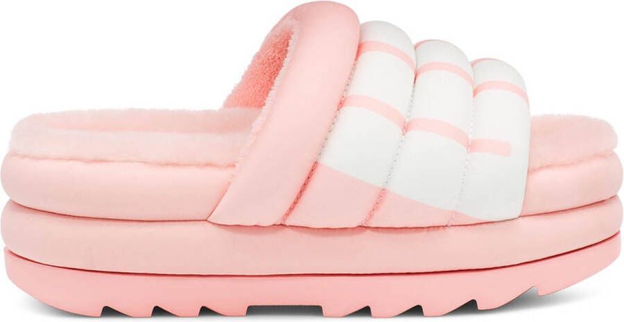 UGG Maxi Slide Logo 1127067-PSLP Vrouwen Roze Pantoffels