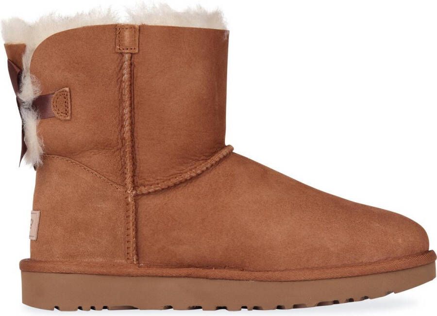 UGG Enkellaarsjes Dames Laarzen Damesschoenen Suède 1016501 Cognac