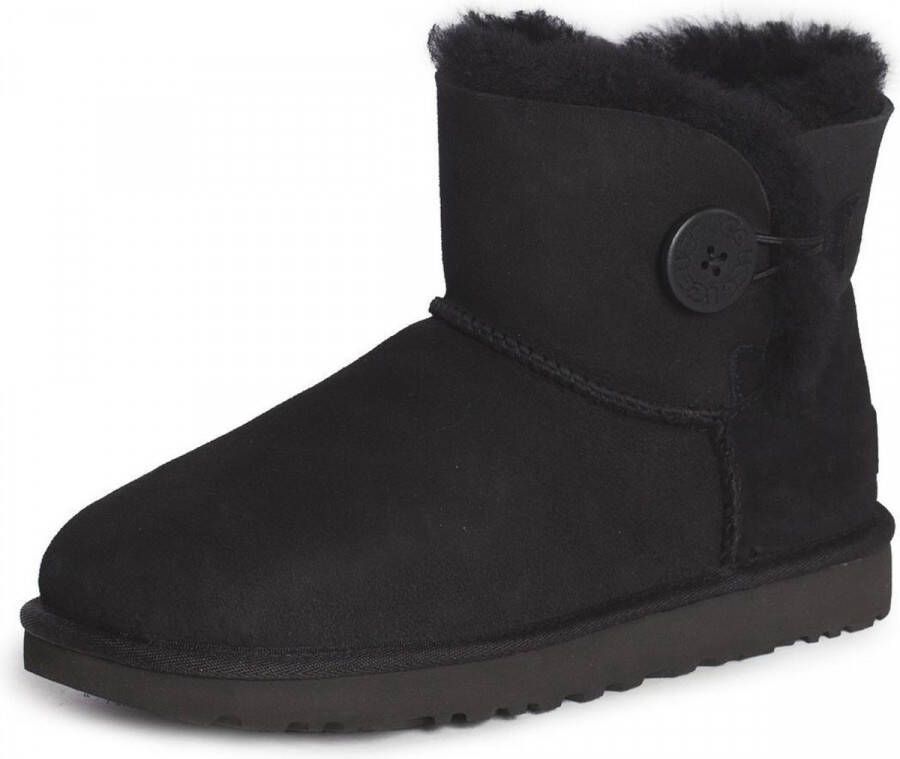 UGG MINI BAILEY BUTTON II W Volwassenen Gevoerde laarzen Kleur Zwart