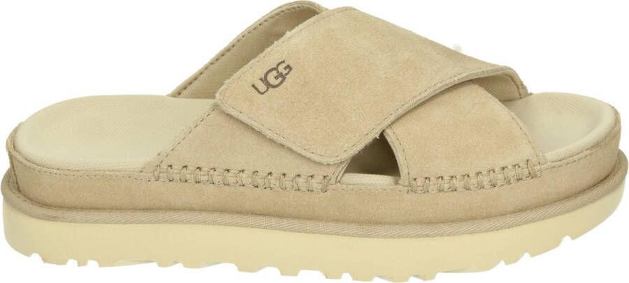 UGG Slippers Dames W Goldenstar Cross Slide Maat: 40 Materiaal: Rubber Kleur: Beige