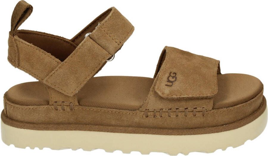 UGG GOLDENSTAR W Volwassenen Platte sandalen Wit beige