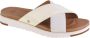 UGG W Kari 1111041-WHT Vrouwen Wit Slippers - Thumbnail 1