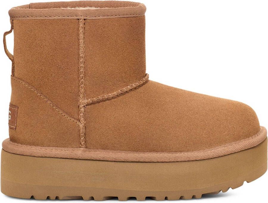 Ugg suède platform enkelboots camel Bruin Meisjes Suede 33.5