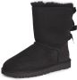 Ugg Dameslaarzen van omgekeerd schapenleer en suède voor herfst winter Black Dames - Thumbnail 3