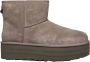 UGG Laarzen Grijs Leer Classic mini platform boots grijs - Thumbnail 1