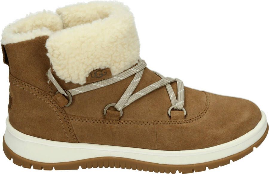 UGG LAKESIDER HERITAGE LACE W Volwassenen VeterlaarzenHoge sneakersDames veterschoenenHalf-hoge schoenen Cognac