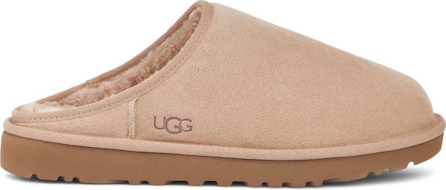 UGG Pantoffels Heren M Classic Slip-on Maat: 49 5 Materiaal: Suède Kleur: Beige