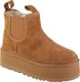 UGG Chelsea Boots Dames W Neumel Platform Chelsea Maat: 43 Materiaal: Suède Kleur: Cognac - Thumbnail 2