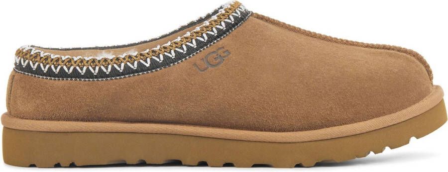 UGG Pantoffels Heren Sloffen Instappers Wol Harde zool Dichte hiel 5950 Cognac