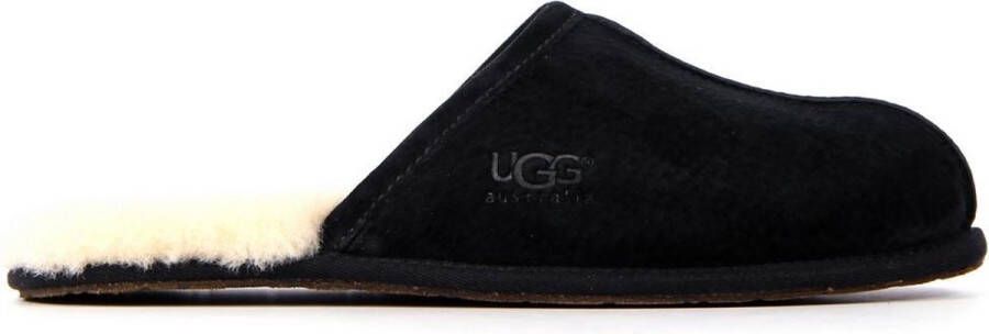 UGG Pantoffels Heren Sloffen Instappers Wol Harde zool Open hiel 1101111 Zwart