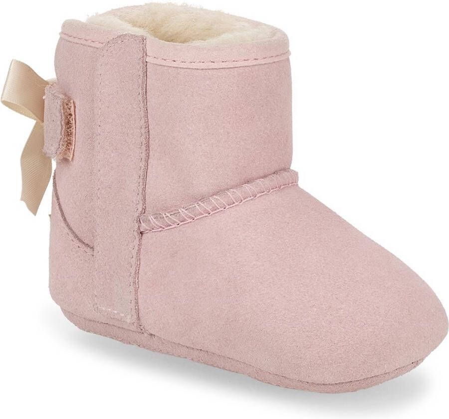 Ugg Jesse Bow ll babyschoentje van suède met muts in giftset