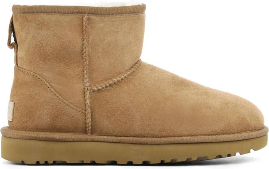 UGG Vrouwen Suède Enkellaarsjes Laarzen Damesschoenen 1016222 Cognac