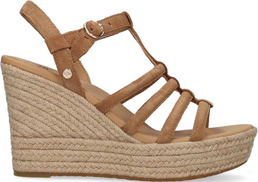 UGG W Cressida Sandalen Met Sleehak Dames Camel - Foto 1