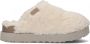 UGG Pantoffels Dames Sloffen Instappers Canvas Harde zool Dichte hiel Fuzzy Sugar Slide Gebroken wit - Thumbnail 3