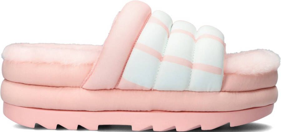 UGG Maxi Slide Logo 1127067-PSLP Vrouwen Roze Pantoffels