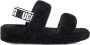 Ugg Oh Yeah Slide Dames Slippers en Sandalen Black Leer Foot Locker - Thumbnail 2