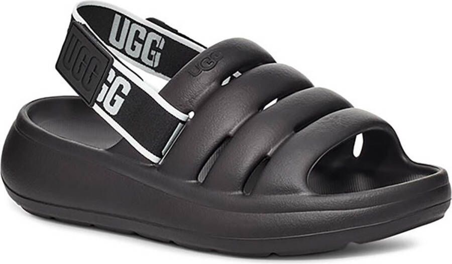 Ugg Flat Sandals MIINTO 3a1f7d76855bb4348be2 Zwart Dames