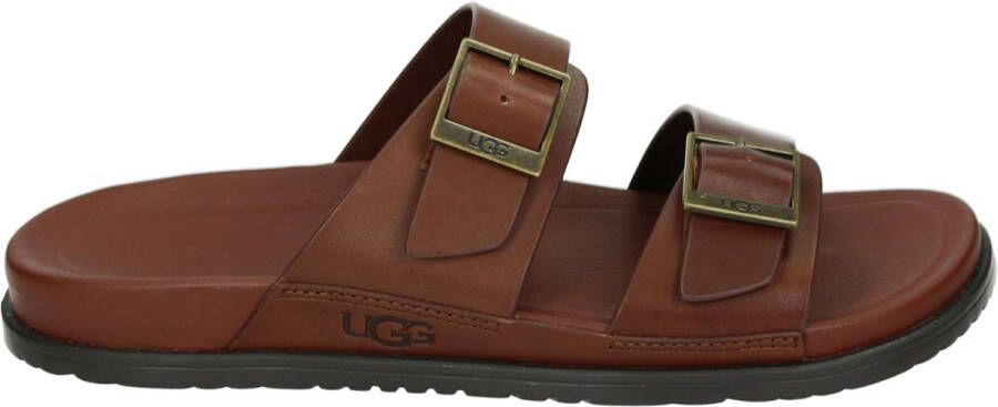 UGG WAINSCOTT BUCKLE SLIDE M Volwassenen Heren slippers Kleur Bruin