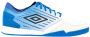 Umbro Chaleira II Pro IN Zaalvoetbal Schoenen White Black Regal Blue Kinderen - Thumbnail 1