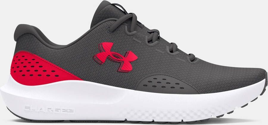 Under Armour Charged Surge 4 -Sportschoenen Heren Grijs met rood