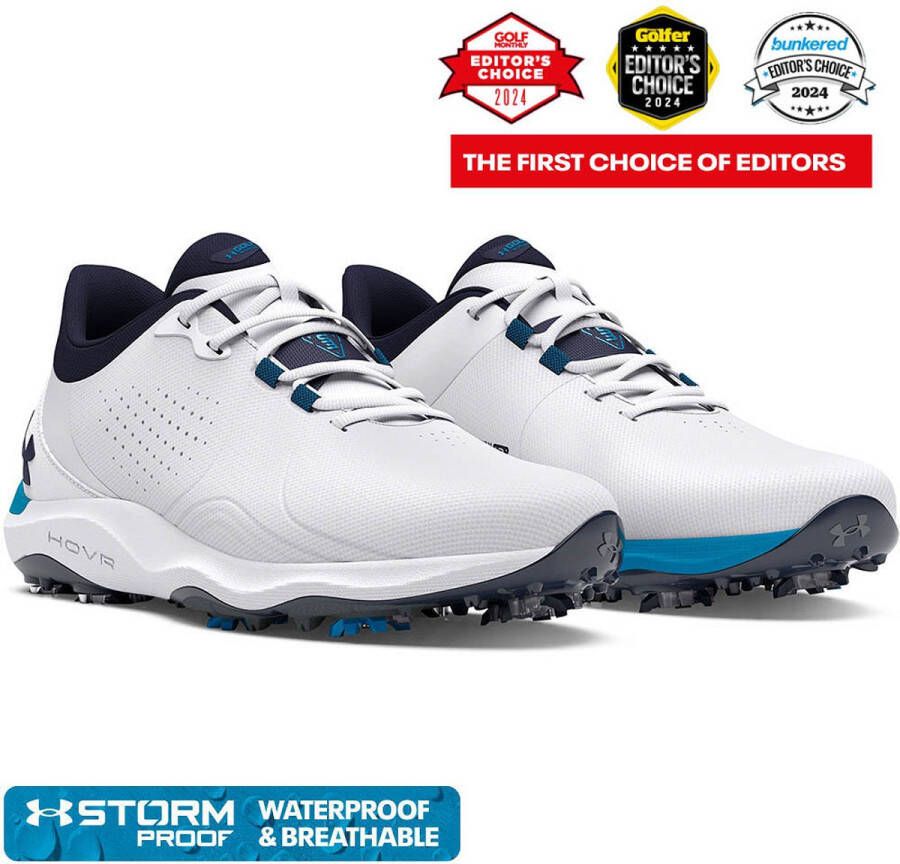 Under Armour Golf Drive Pro Brede Golfschoenen Wit