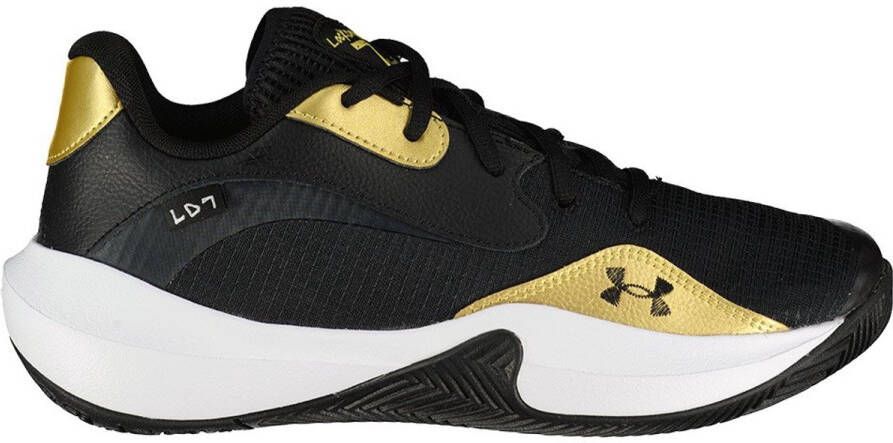 Under Armour Lockdown 7 Low Basketbalschoenen Zwart