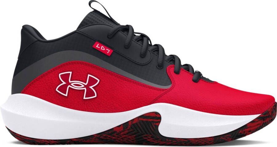 Under Armour UA Lockdown 7 basketbalschoenen unisex 3028512 600 rot