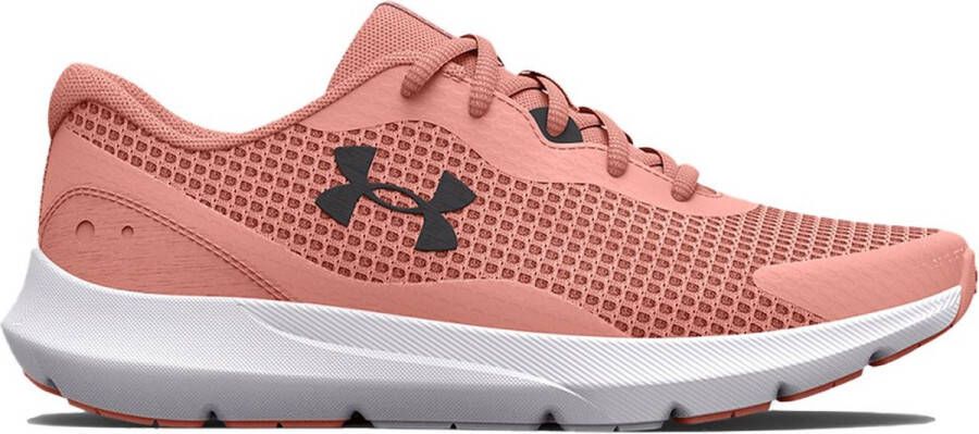 Under Armour Surge 3 Hardloopschoenen Pink Sands Pink Sands Jet Gray Dames 1