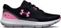 Under Armour BGS Surge 3 hardloopschoenen schoenen zwart roze Meisjes Mesh 37.5 - Thumbnail 2