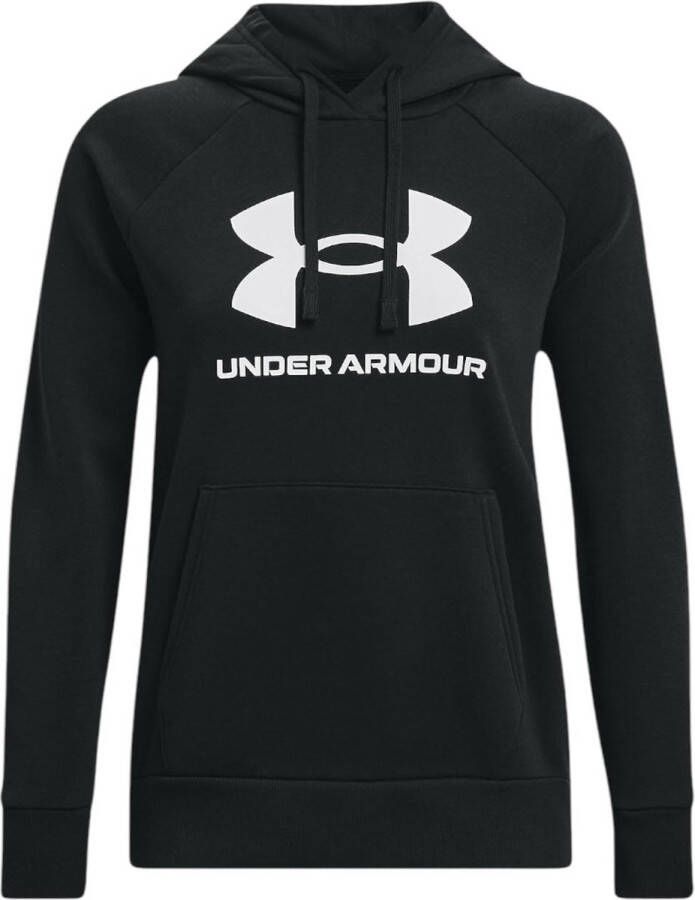 Under Armour Zwart Rival Hoodie Met Logo