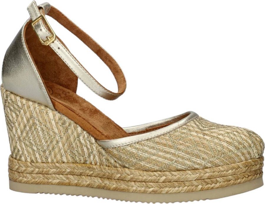 Unisa Cameo Gold-Platino espadrille Sandaal