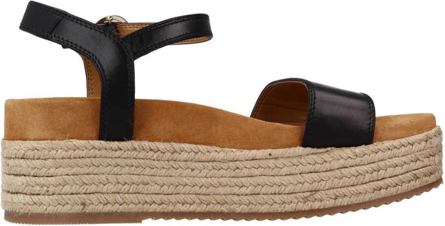 Unisa Flat Sandals Black Dames