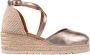 Unisa Caude espadrilles van leer met metallic finish - Thumbnail 1