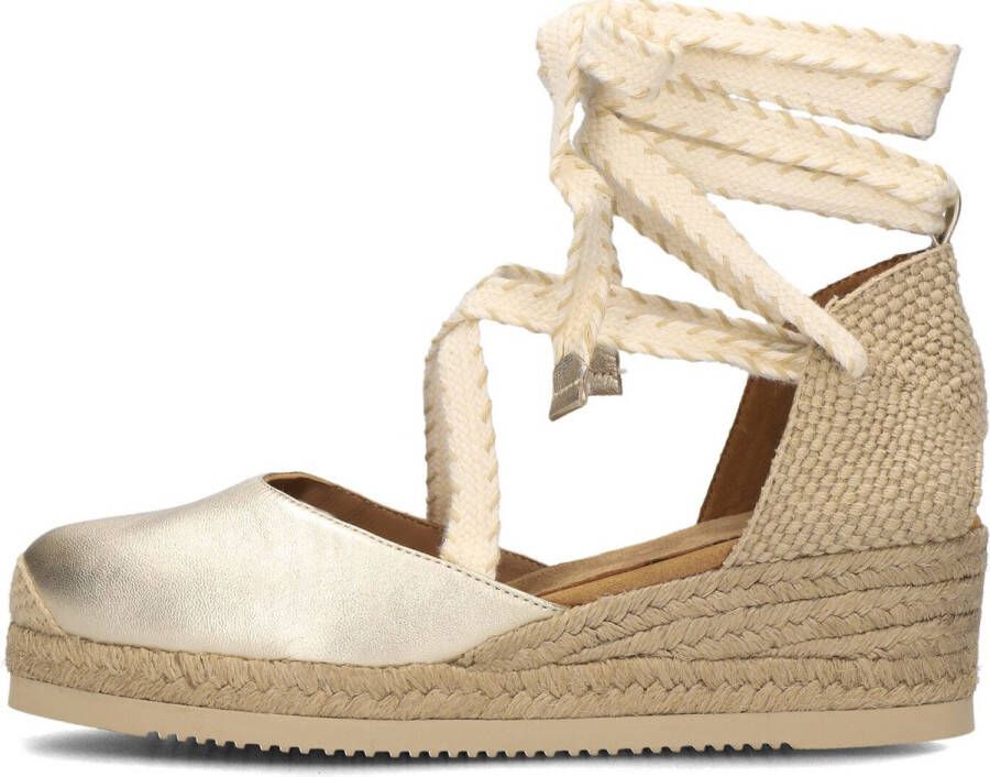 Unisa Chaplin Espadrilles Zomer Schoenen Dames Goud