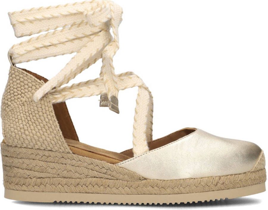 Unisa Chaplin Espadrilles Zomer Schoenen Dames Goud