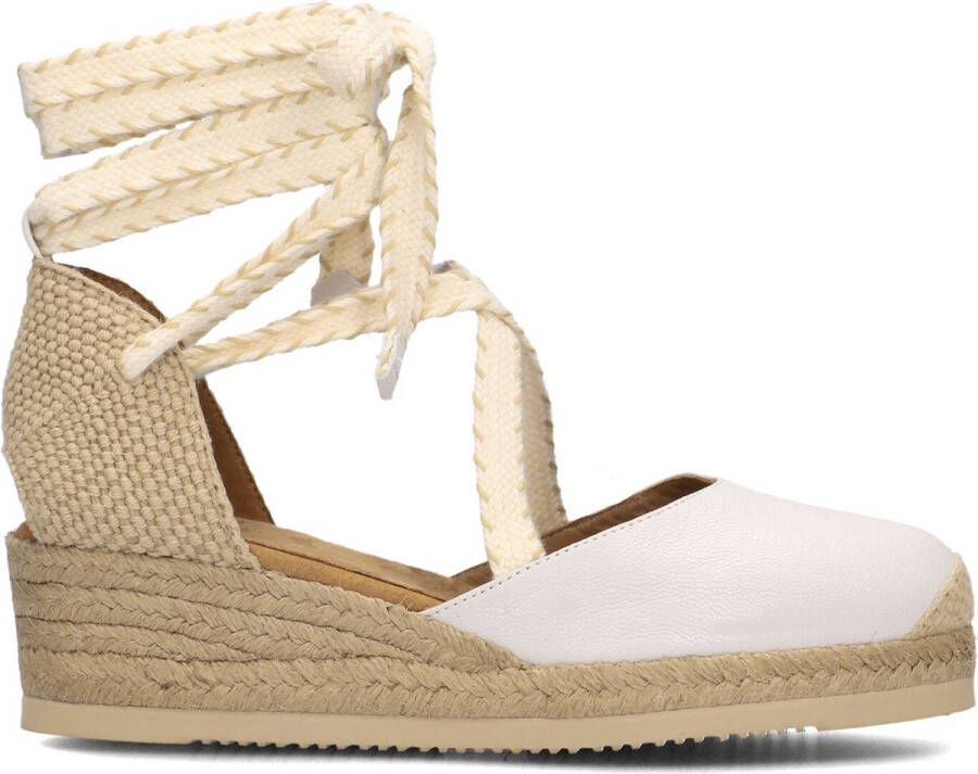 Unisa Chaplin Espadrilles Zomer Schoenen Dames Wit