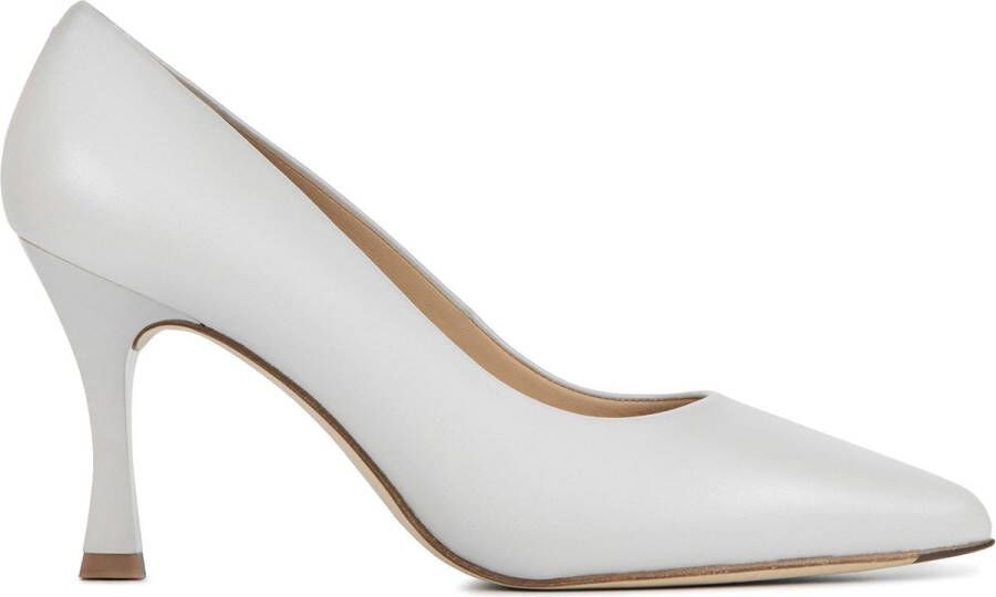 Unisa Pumps Stiletto Dames Damesschoenen Leer hoogte 8 cm Tola bride Wit