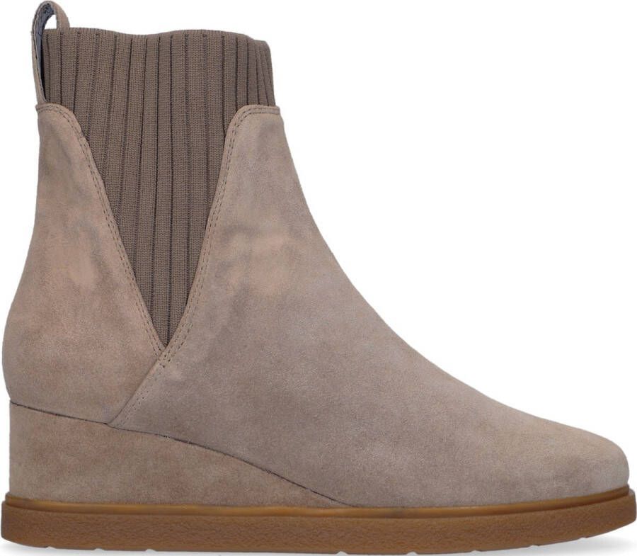 Unisa Jualo Enkellaarsjes Enkelboots Dames Taupe