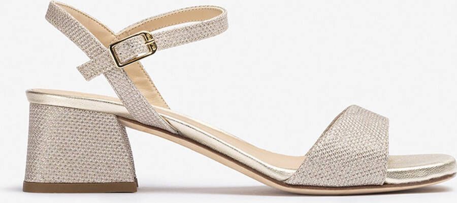 Unisa Kirk sandalette van leer met strass